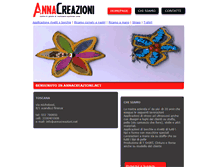 Tablet Screenshot of annacreazioni.net